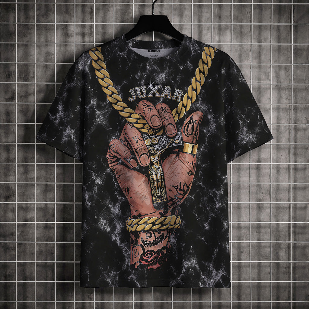 JUXAR BOND PRINTED OVERSIZED T-SHIRT