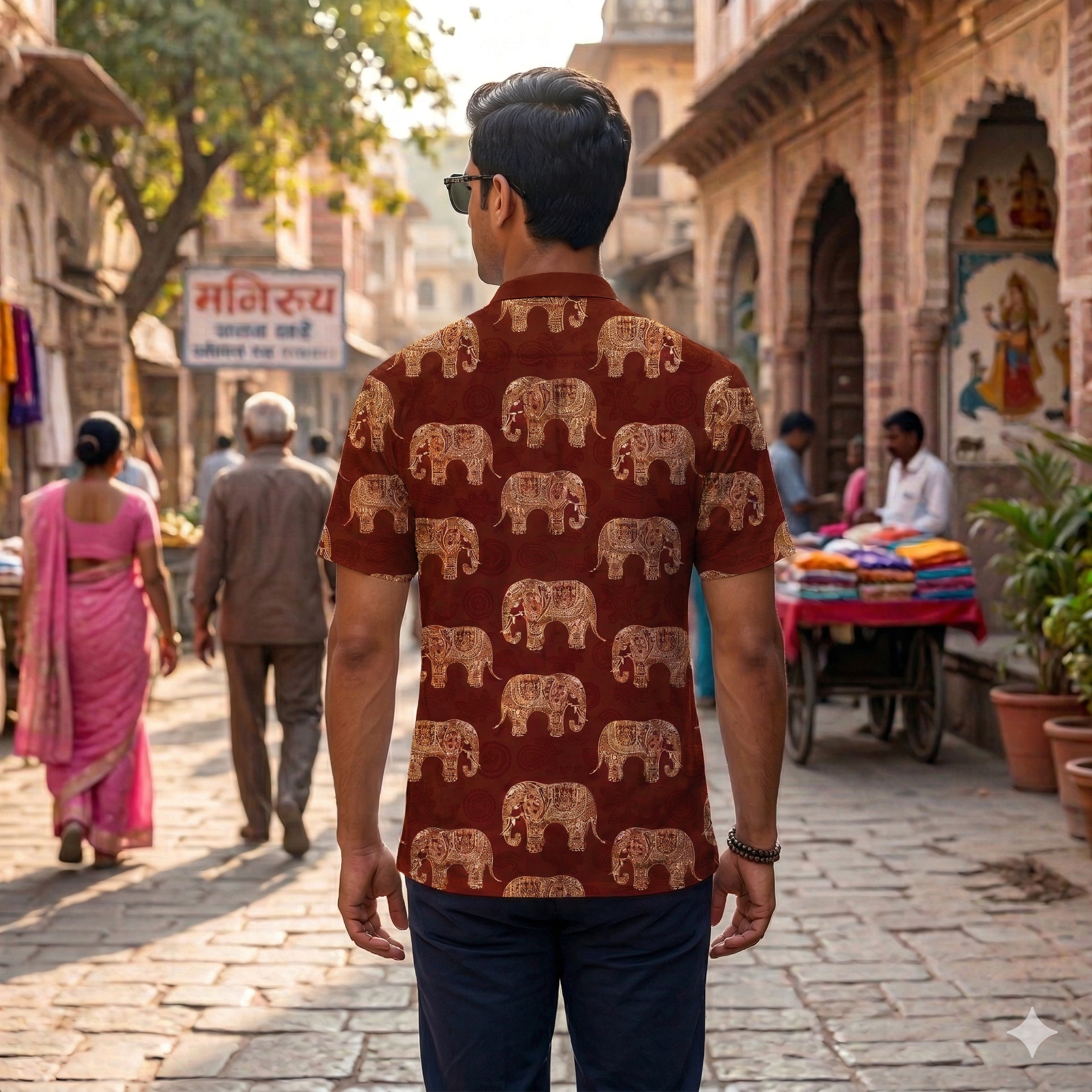 ELEPHANT STREETWEAR PRINTED KURTA SHIRT