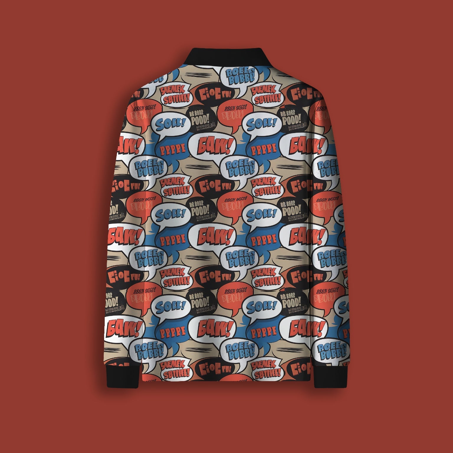 COMIC POP FULL SLEEVE POLO T-SHIRT