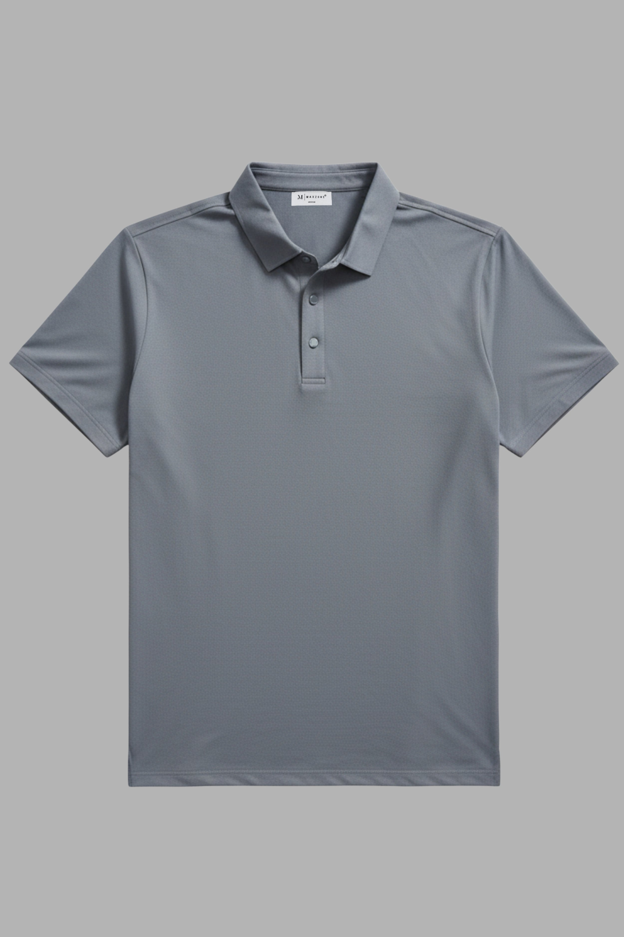 Dark Grey - Stitchless Polo T-shirt