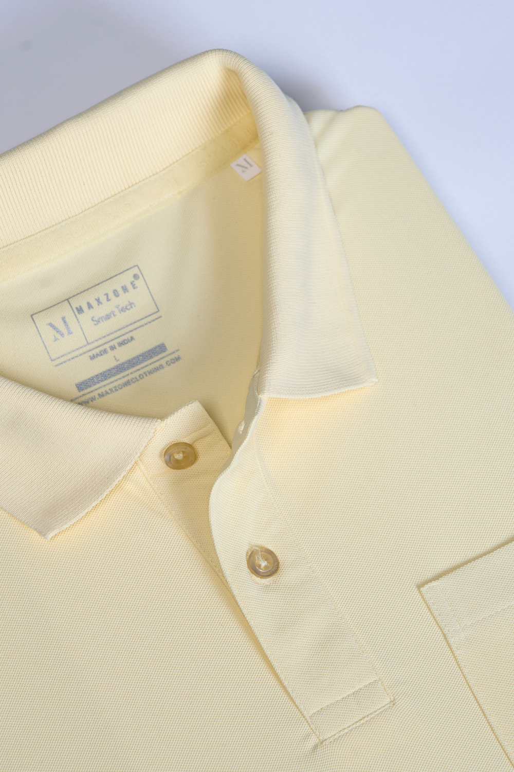 Light Yellow Smart Tech Pocket + Polo