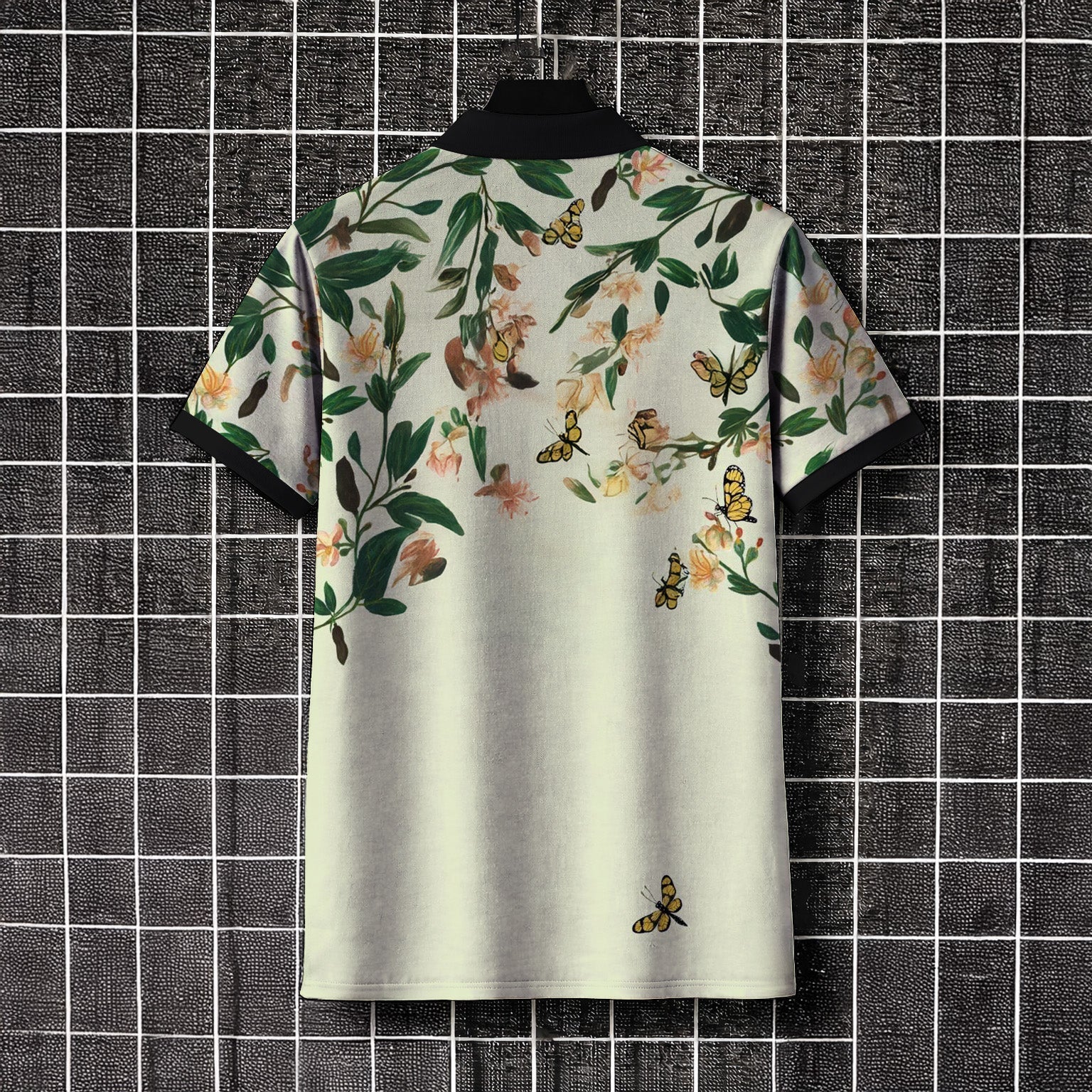 FOREST SOUL ZIPPER POLO T-SHIRT