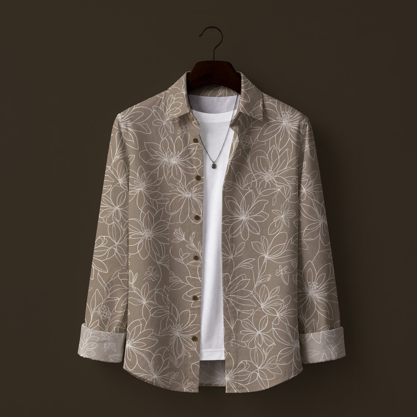 BLOOM PRINTED FULL SLEEVE SHIRT