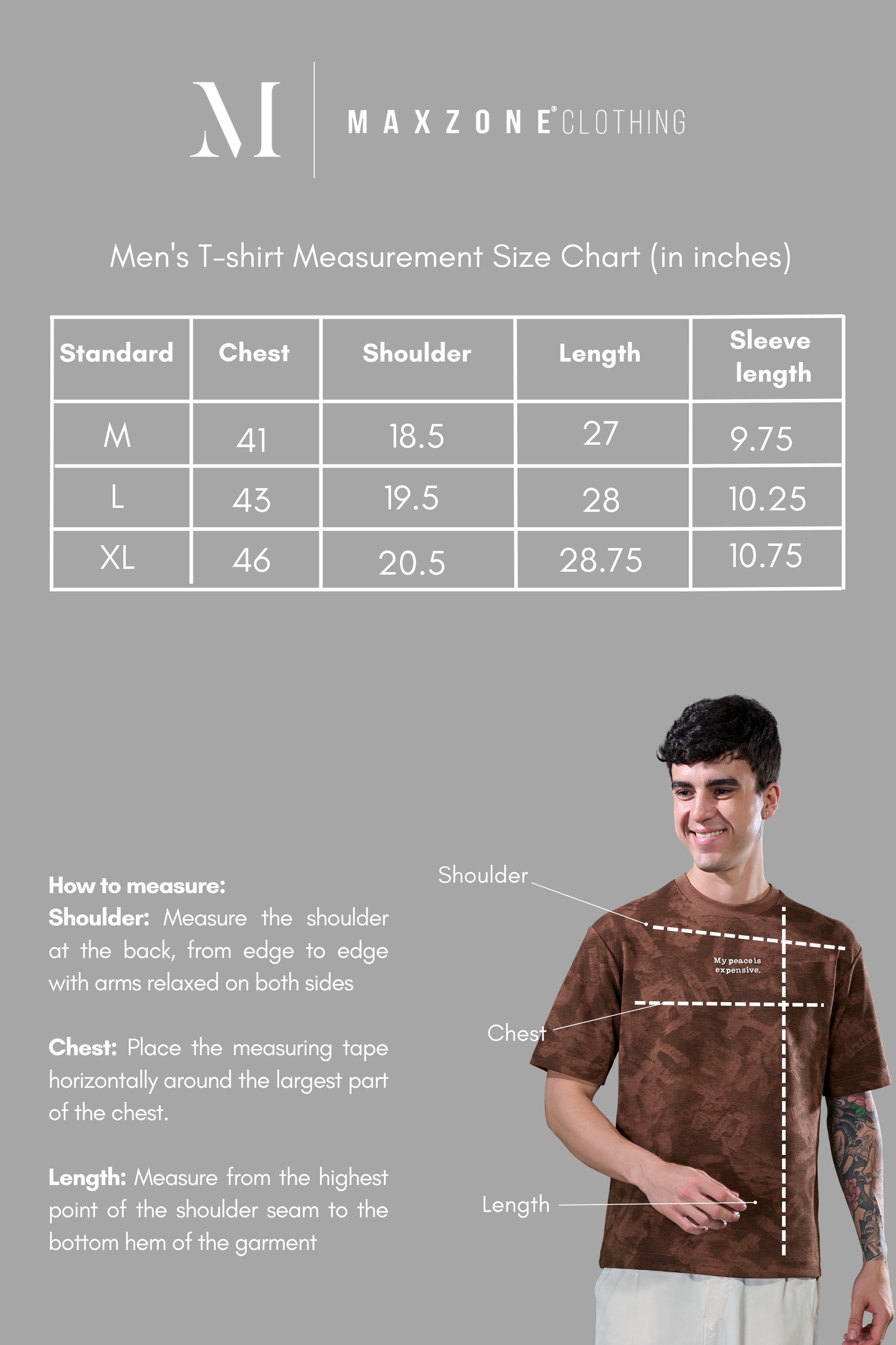 Light Grey - Aop Core Oversize T-shirt