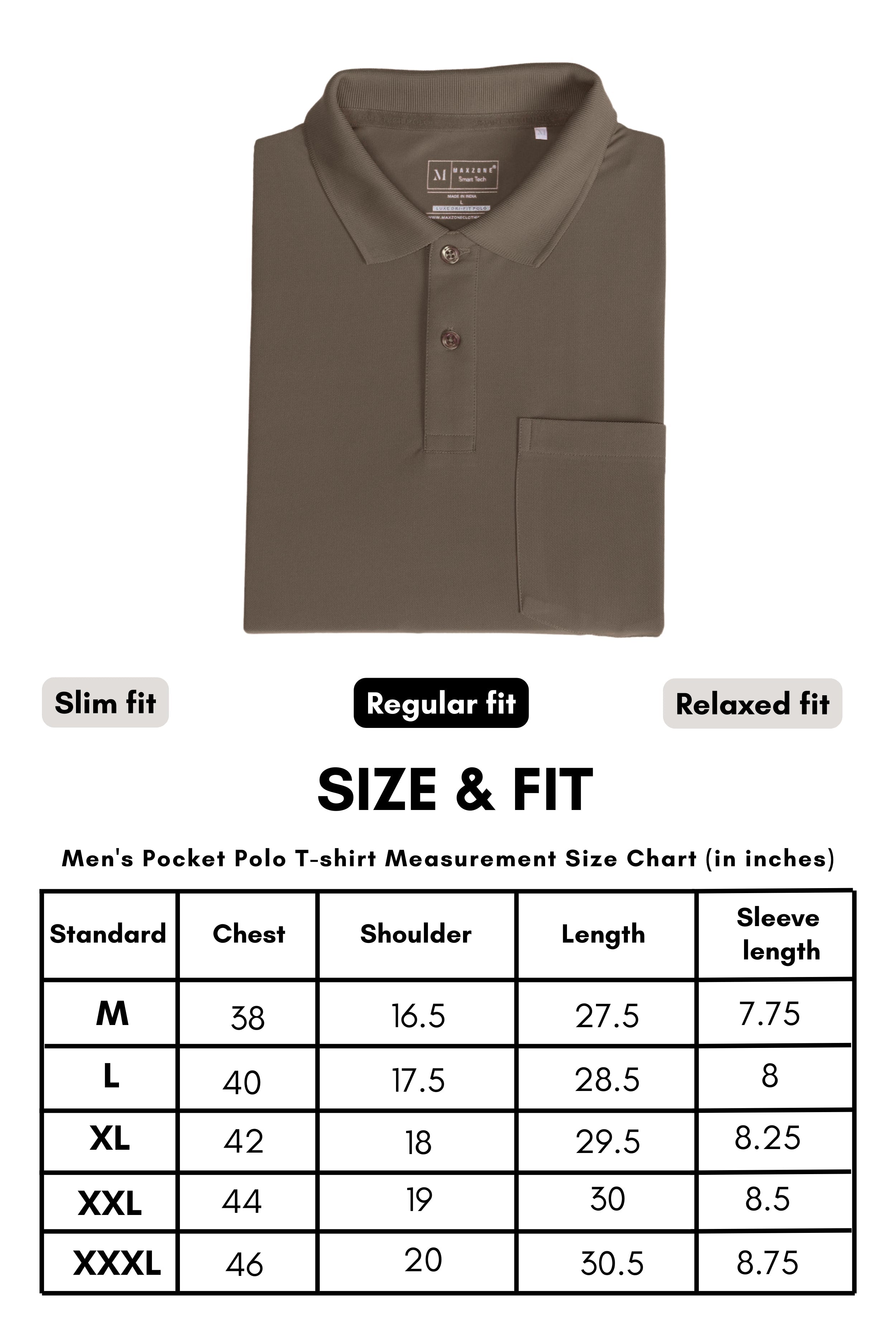 Coffee Brown Smart Tech Pocket + Polo