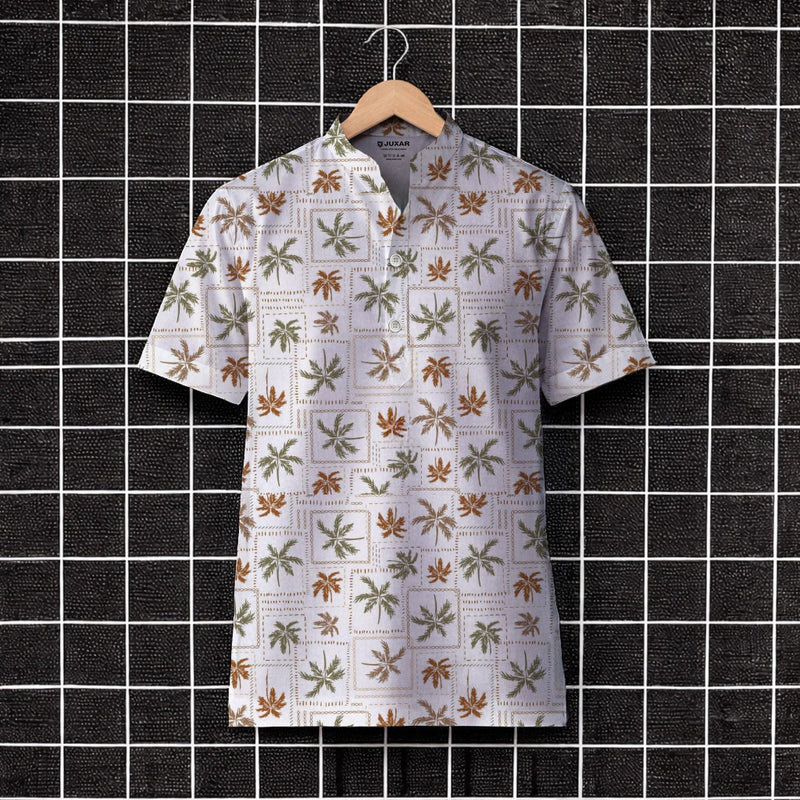 PALM TREE STREETWEAR KURTA SHIRT