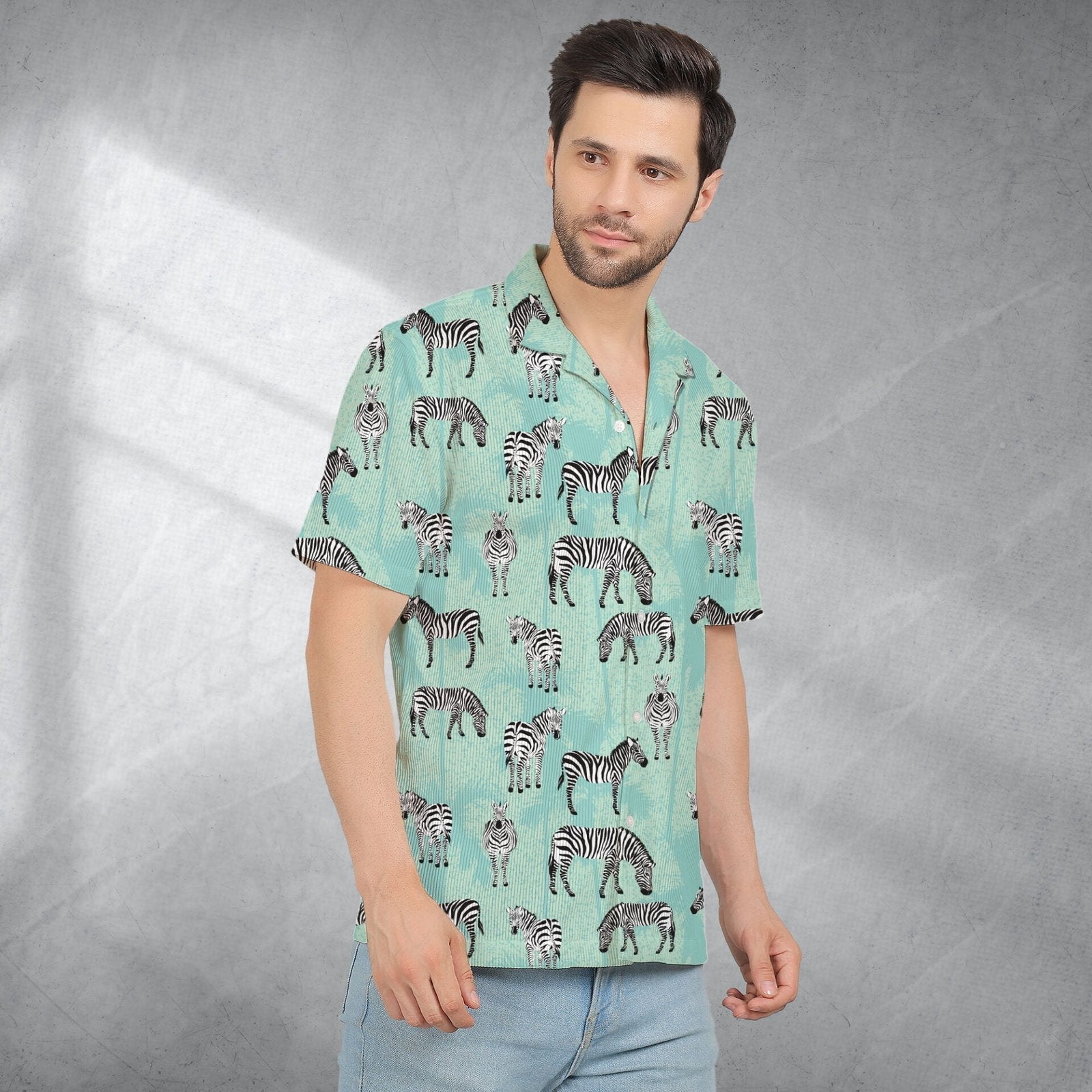 ZEBRA CORDUROY PRINTED SHIRT