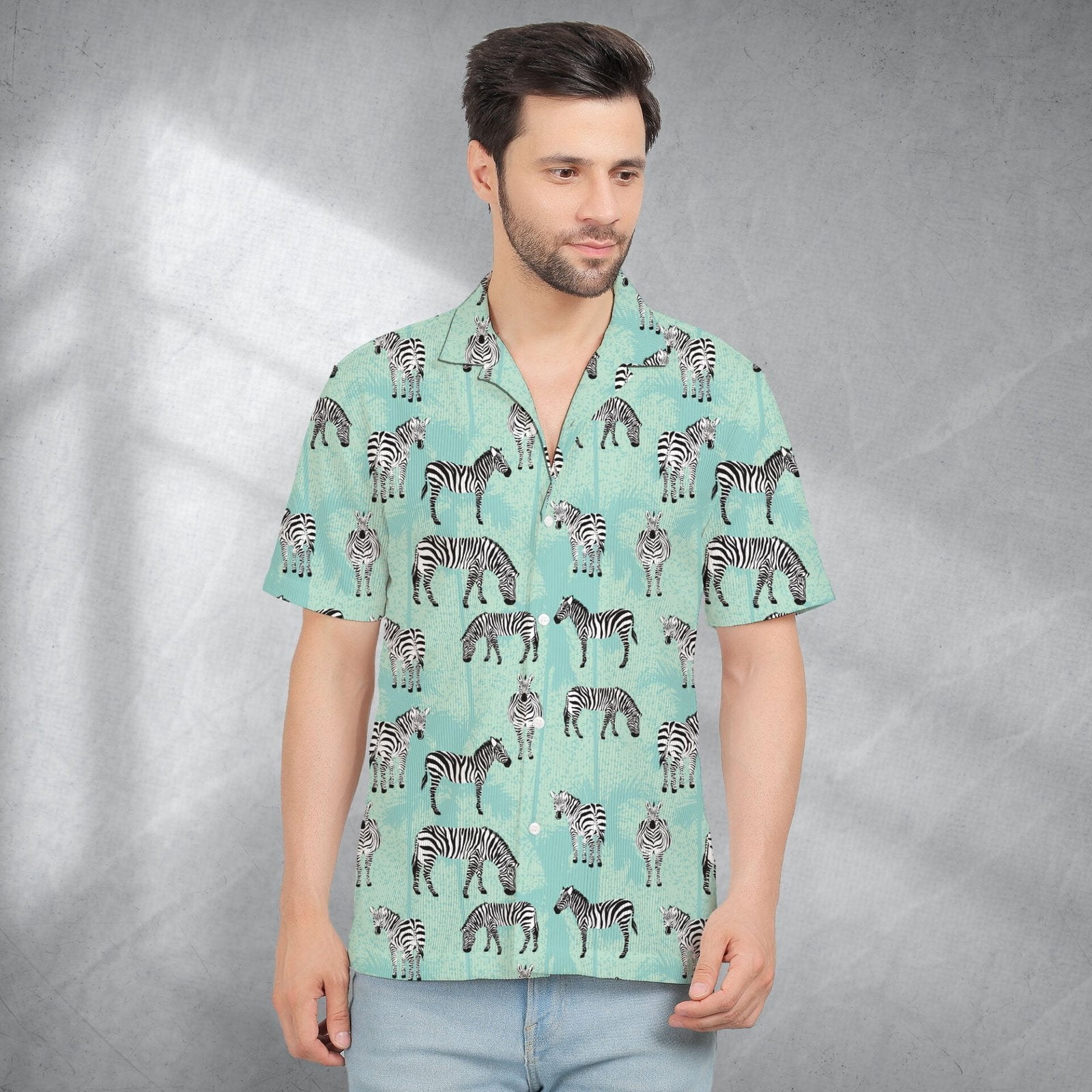 ZEBRA CORDUROY PRINTED SHIRT
