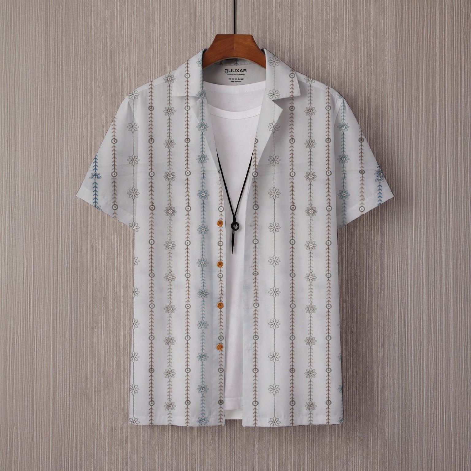 BEACH FLEX EMBROIDERED OVERSIZE SHIRT
