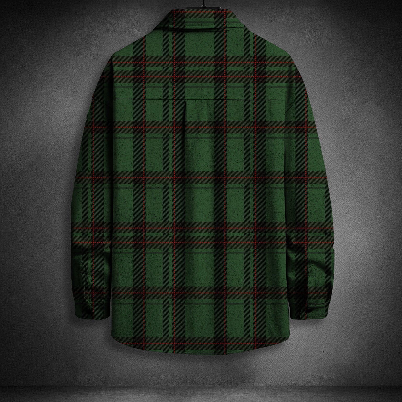 GREEN CHECK FLANNEL SHIRT