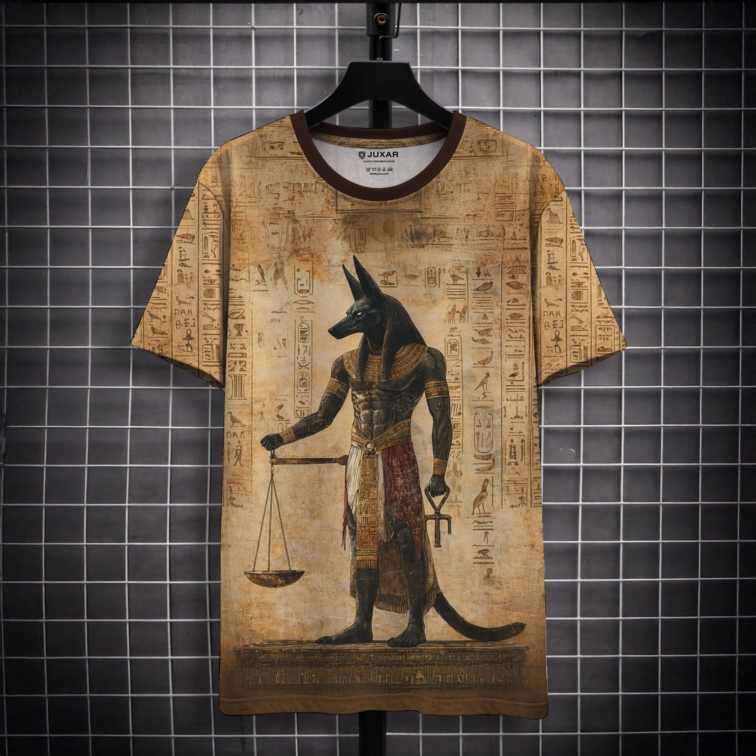 EGYPTIAN JUSTICE PRINTED T-SHIRT