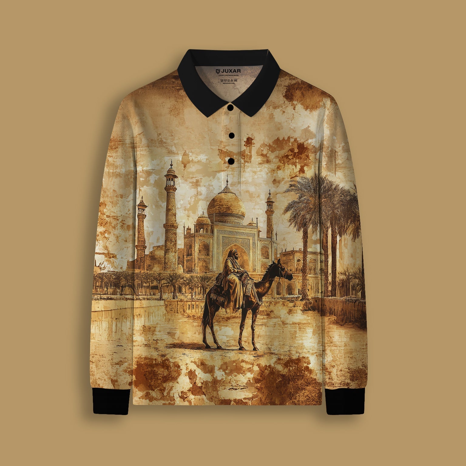 DESERT GLORY FULL SLEEVE POLO T-SHIRT
