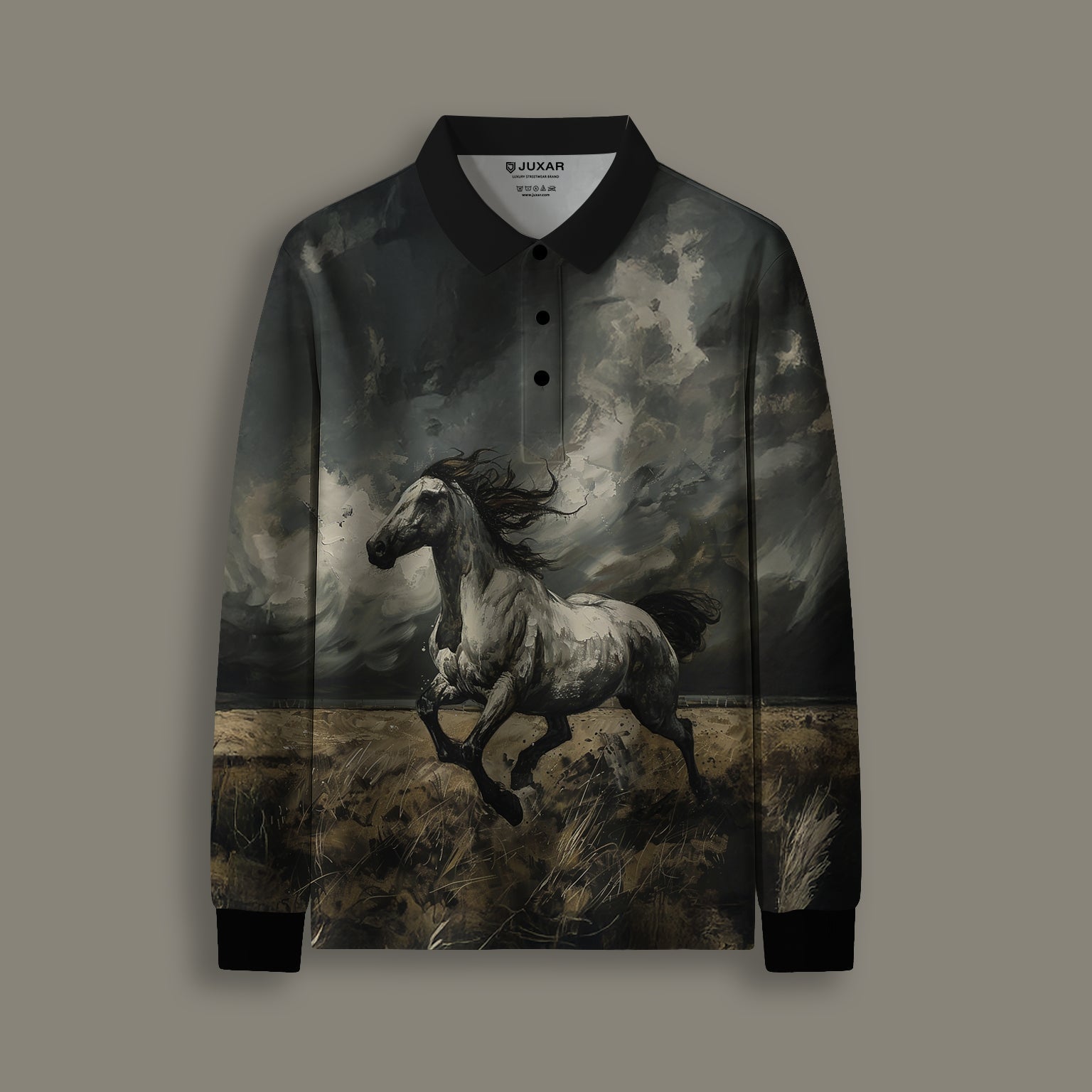 NIGHT RIDER FULL SLEEVE POLO T-SHIRT