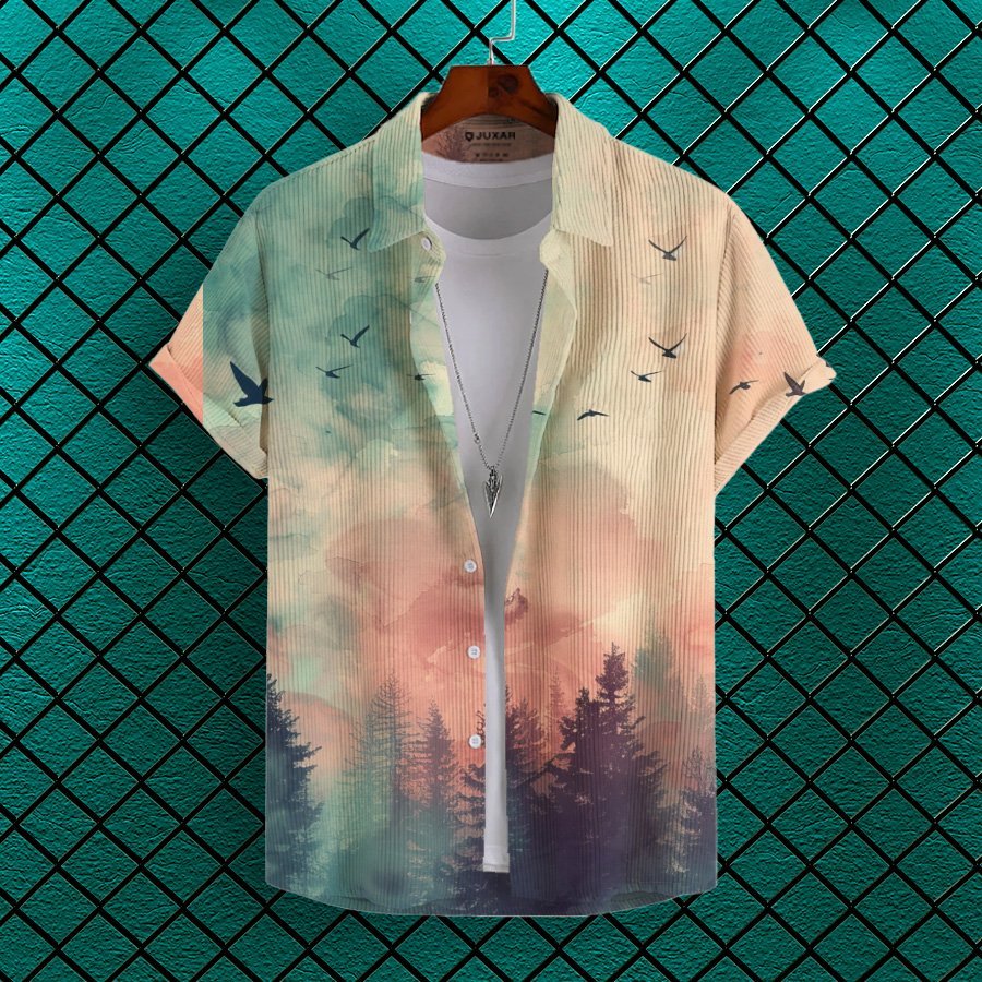 FOREST CORDUROY PRINTED SHIRT