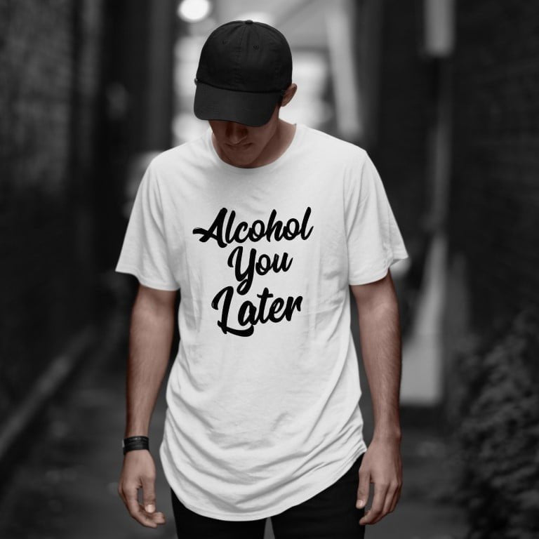 ALCOHOL - LONGLINE T-SHIRT