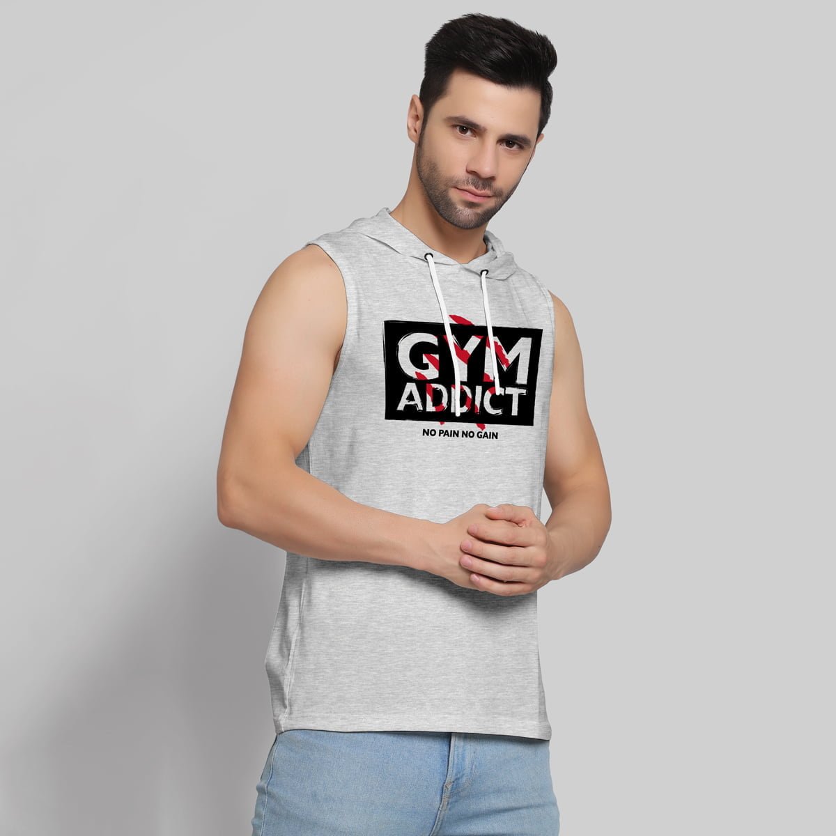 GYM ADDICT HOODIE SANDO