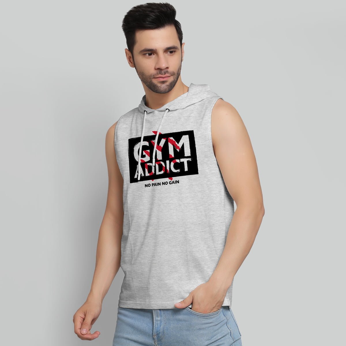 GYM ADDICT HOODIE SANDO
