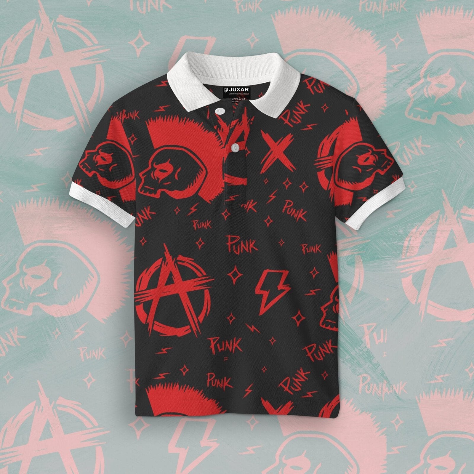 PUNK ANARCHIST POLO T-SHIRT
