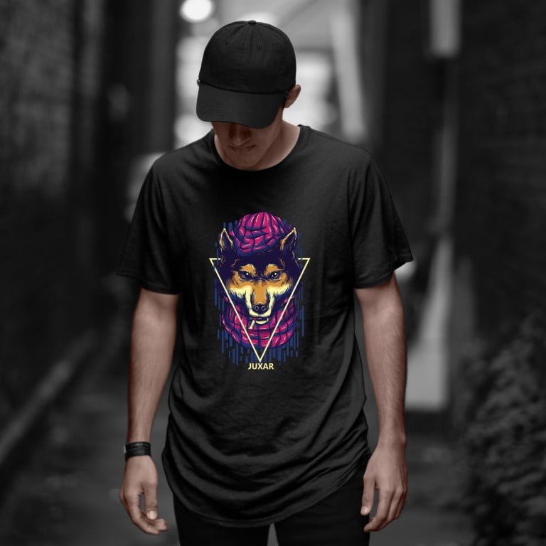 Black Fox - LONGLINE T-SHIRT