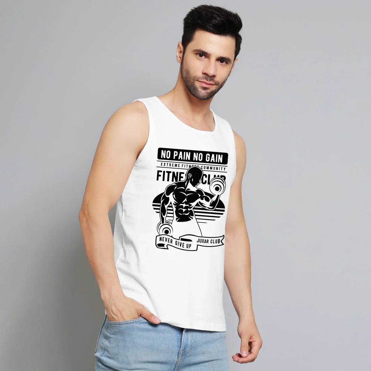 EXTREME FITNESS WHITE SANDO