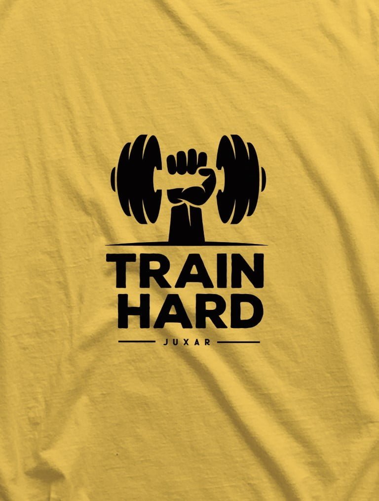 TRAIN HARD YELLOW SANDO