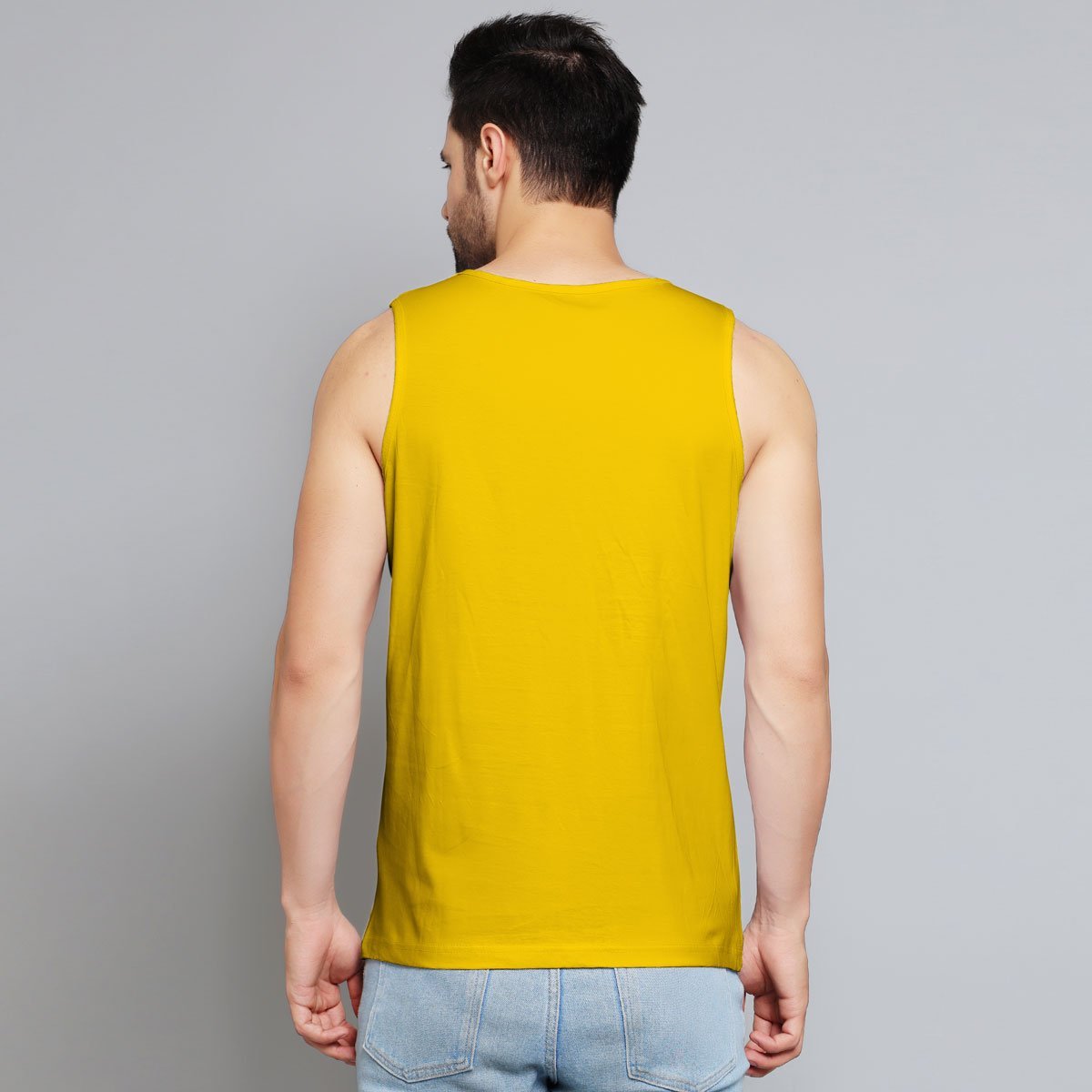 TRAIN HARD YELLOW SANDO