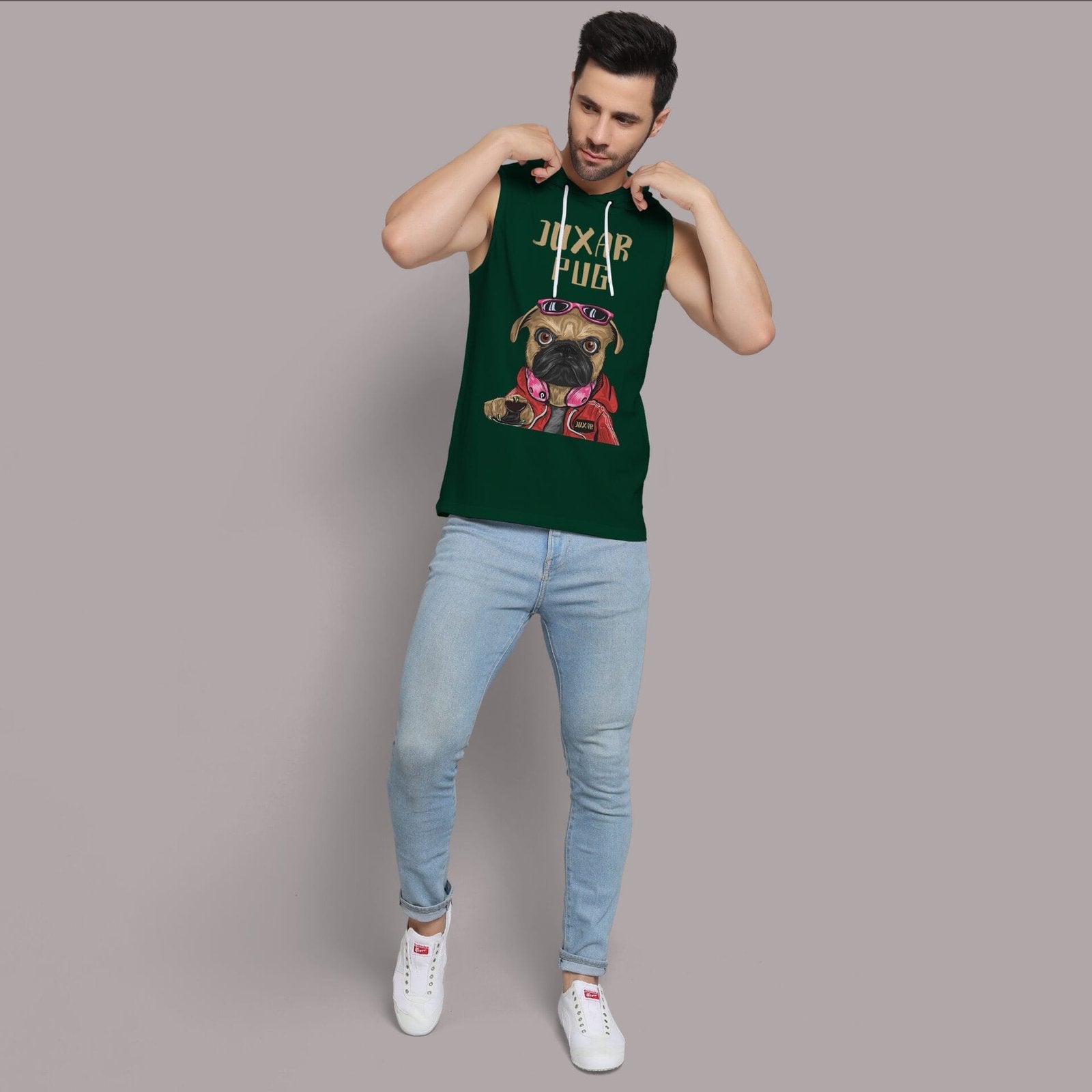 JUXAR PUG HOODIE SANDO