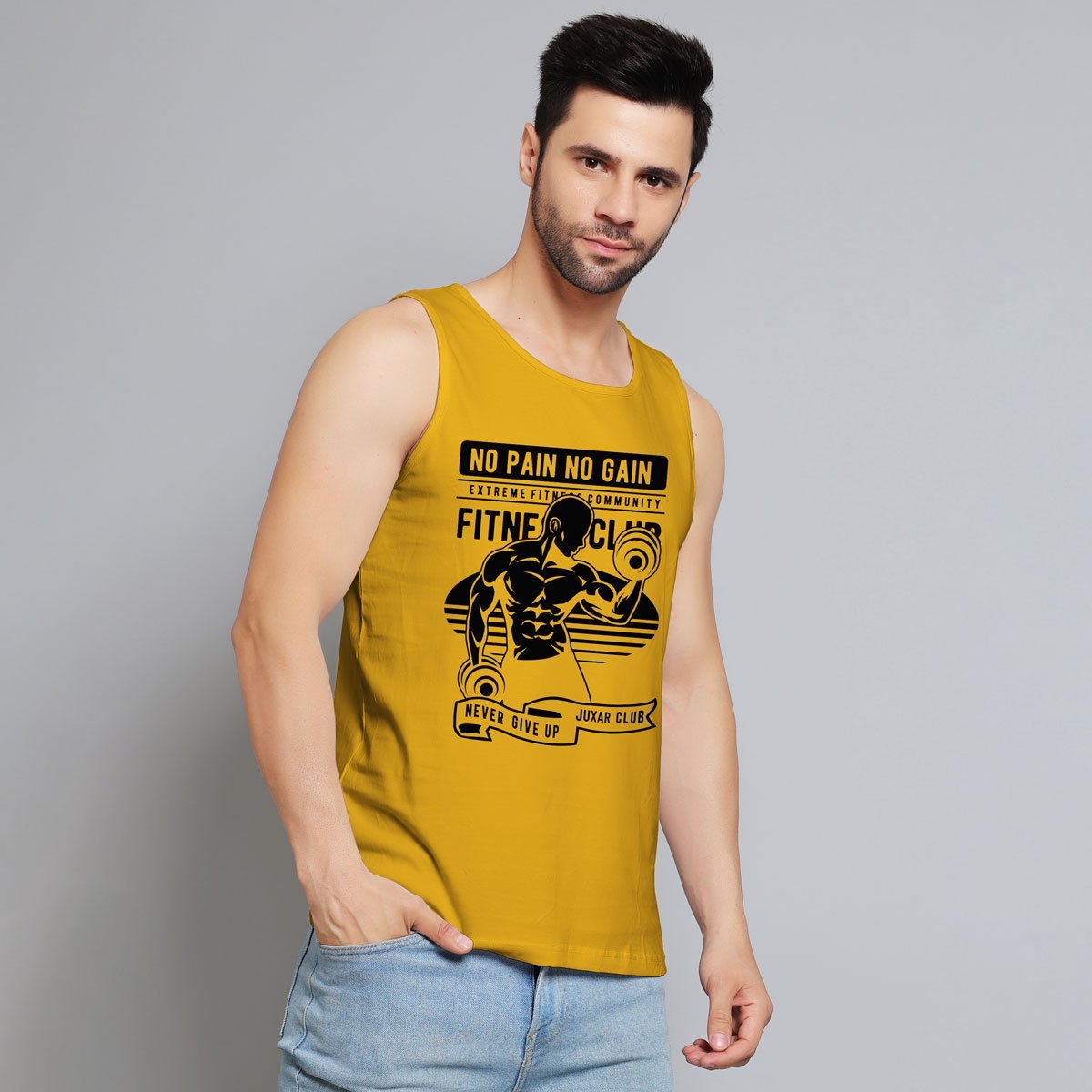 EXTREME FITNESS YELLOW SANDO