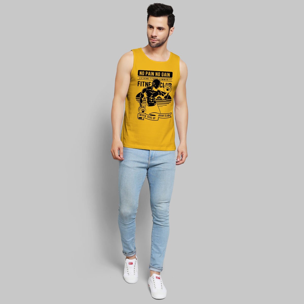 EXTREME FITNESS YELLOW SANDO