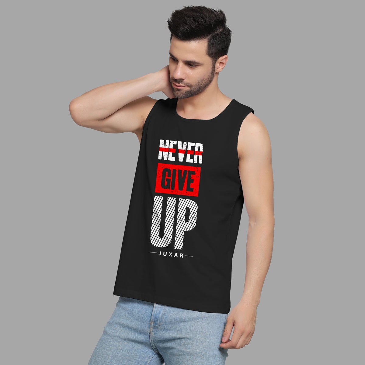 NEVER GIVE UP BLACK
