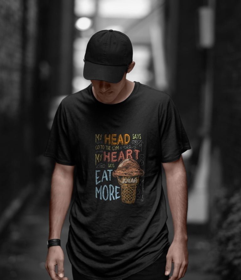 Head v/s Heart- LONGLINE T-SHIRT