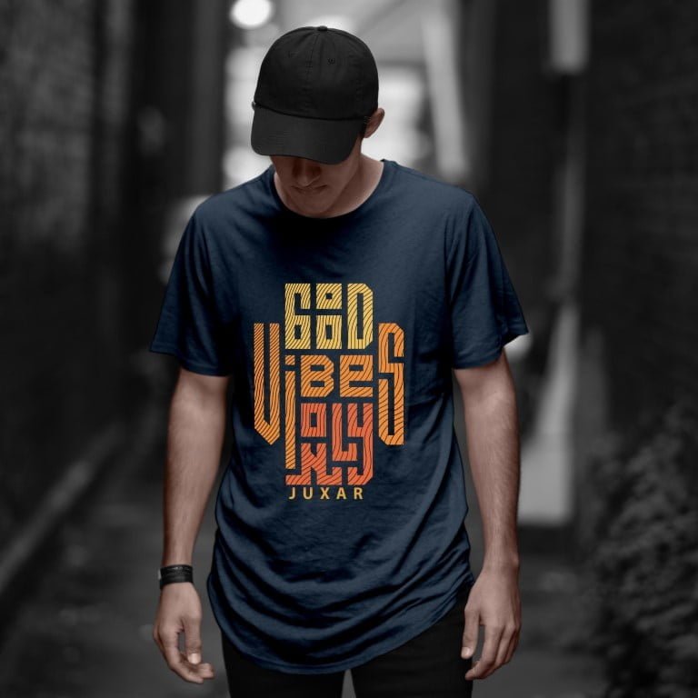 GOOD VIBES ONLY LONGLINE T-SHIRT