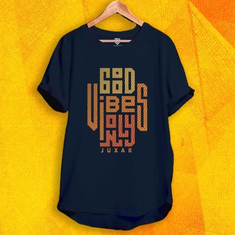 GOOD VIBES ONLY LONGLINE T-SHIRT