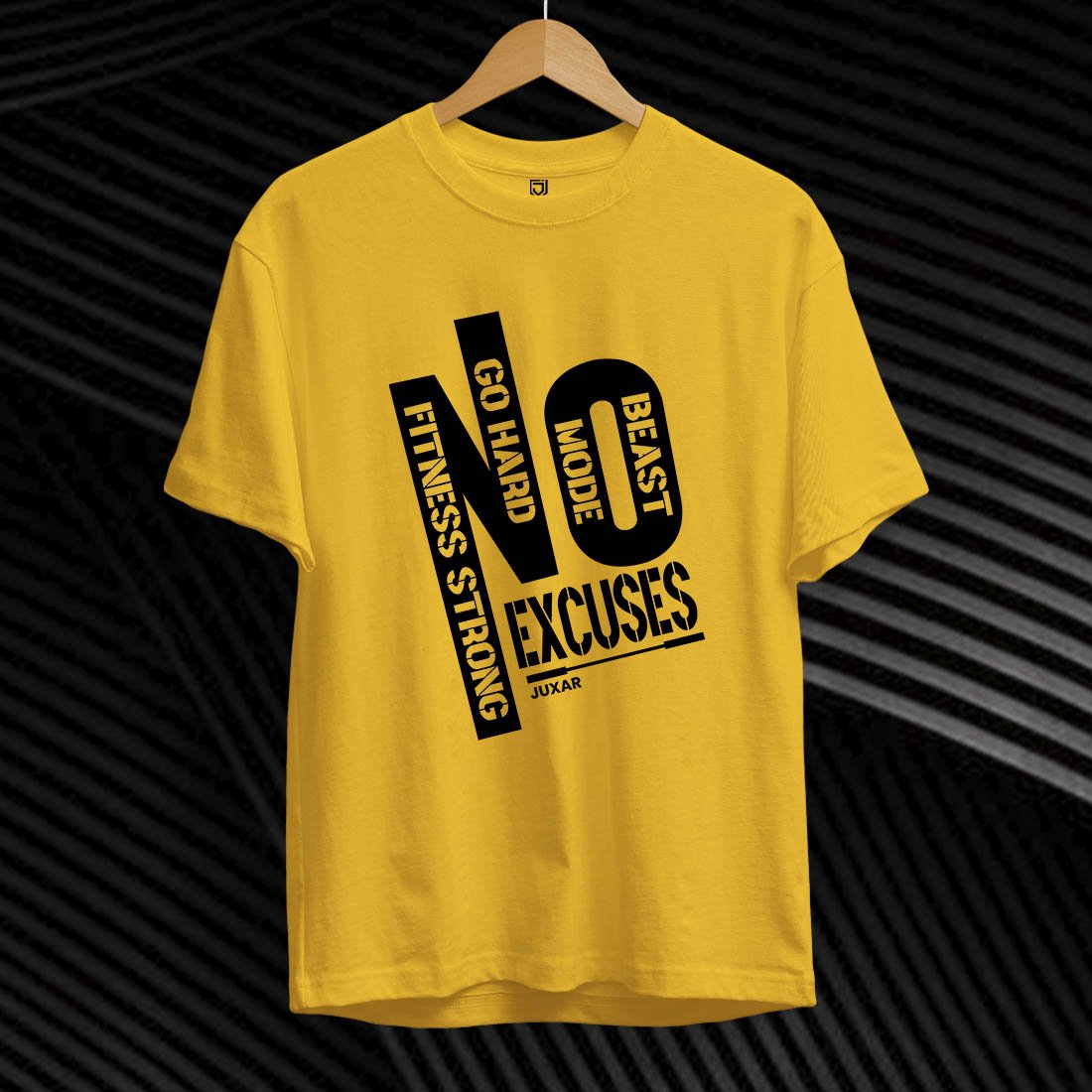 YELLOW NO EXCUSES T-SHIRT
