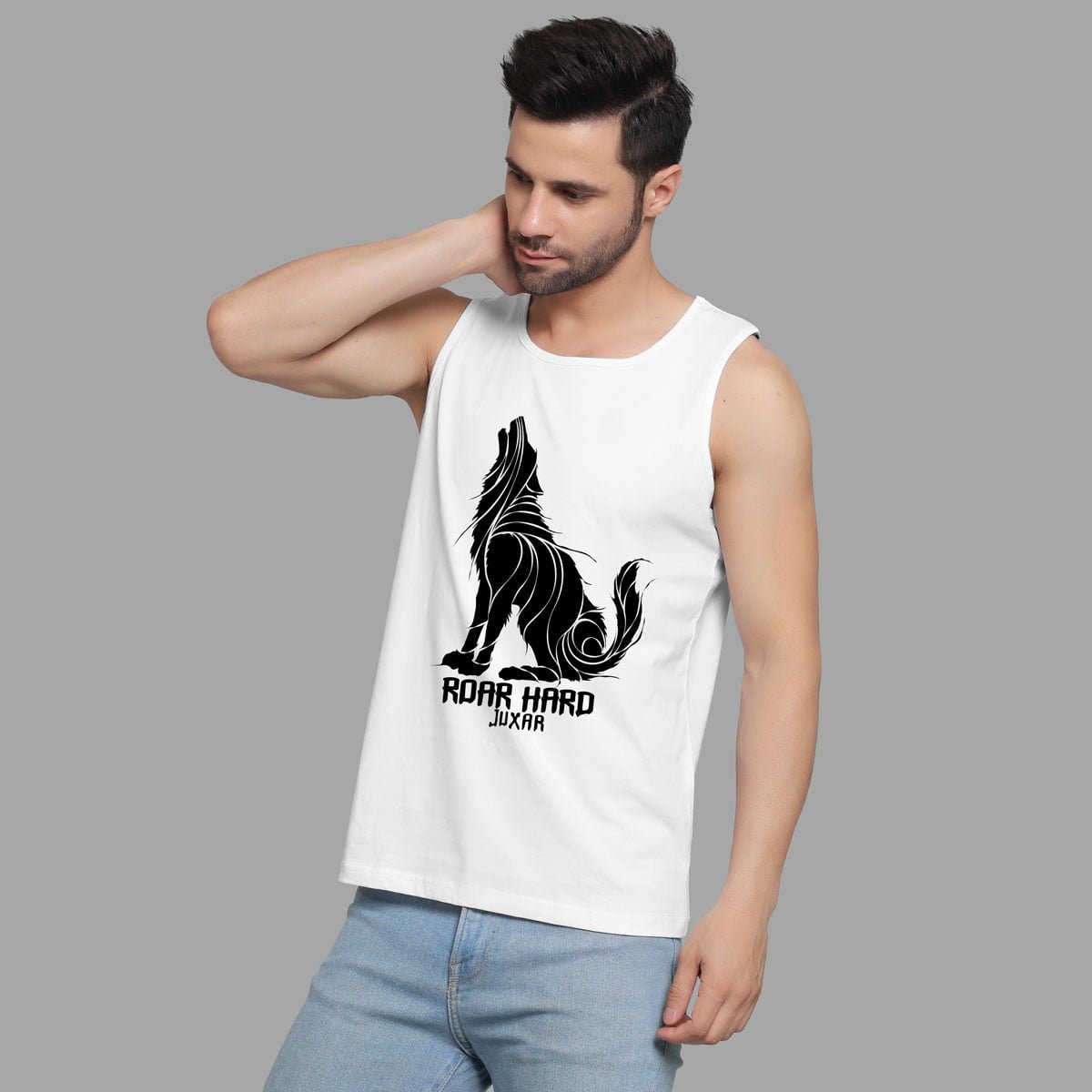 ROAR HARD WHITE SANDO