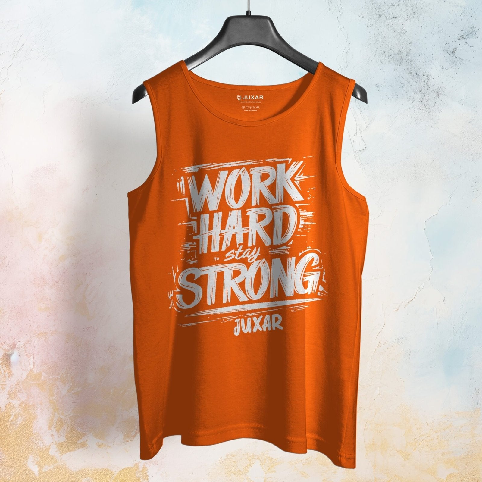WORK HARD STAY STRONG ORANGE SANDO