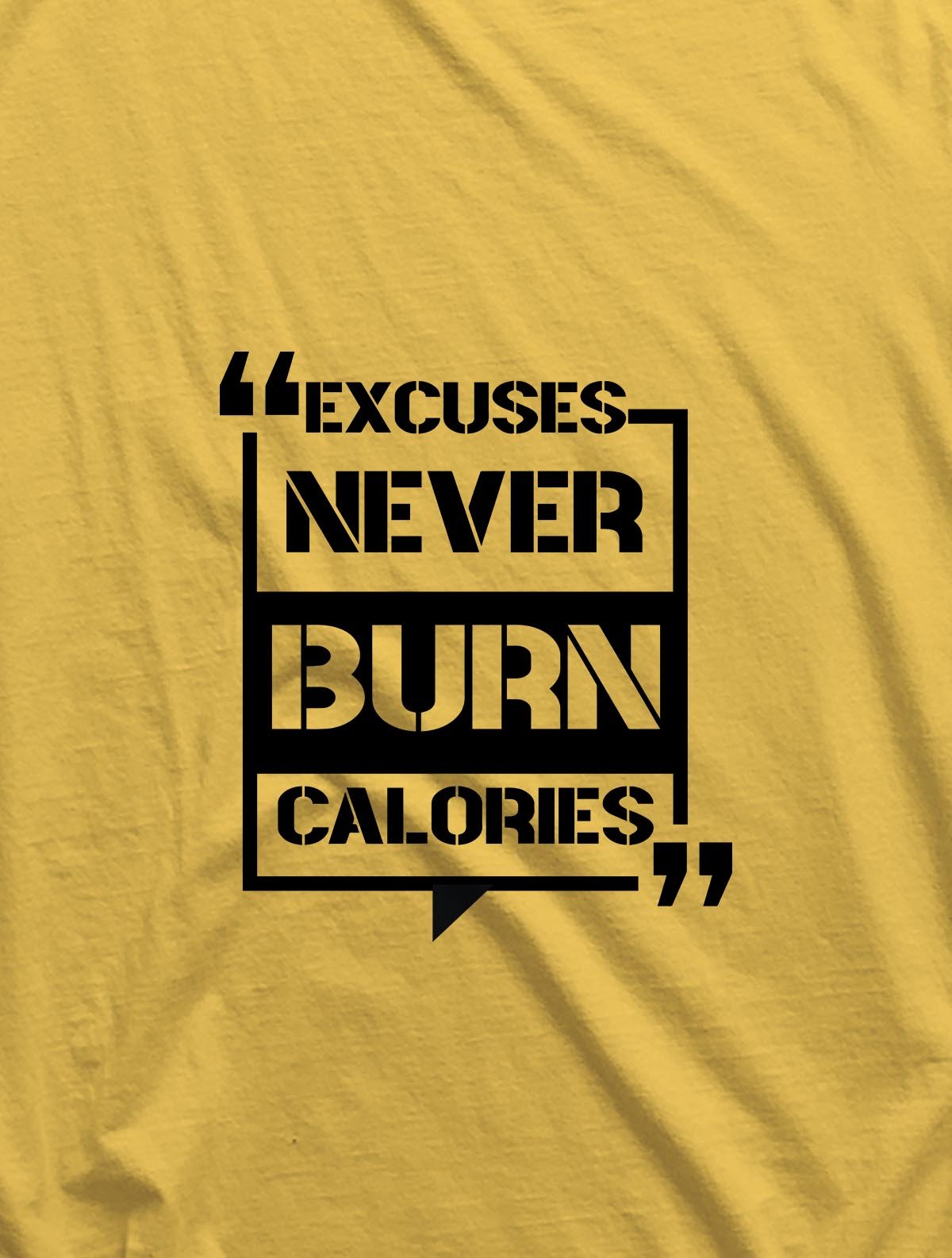 NEVER BURN CALORIES YELLOW SANDO