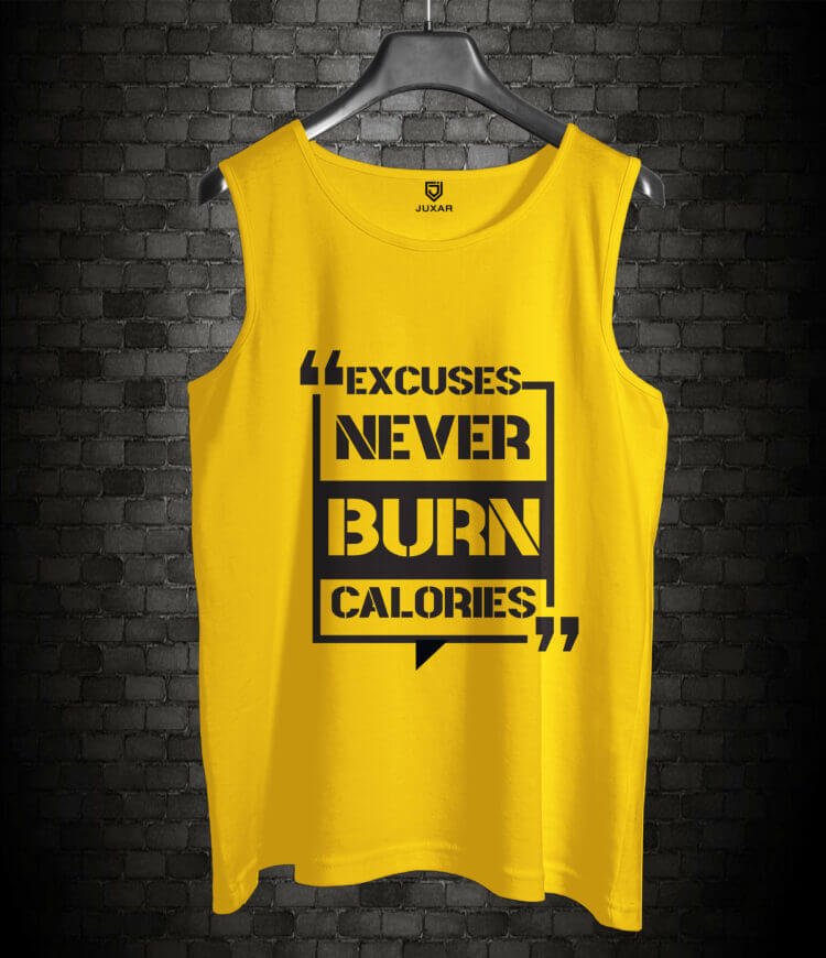 NEVER BURN CALORIES YELLOW SANDO