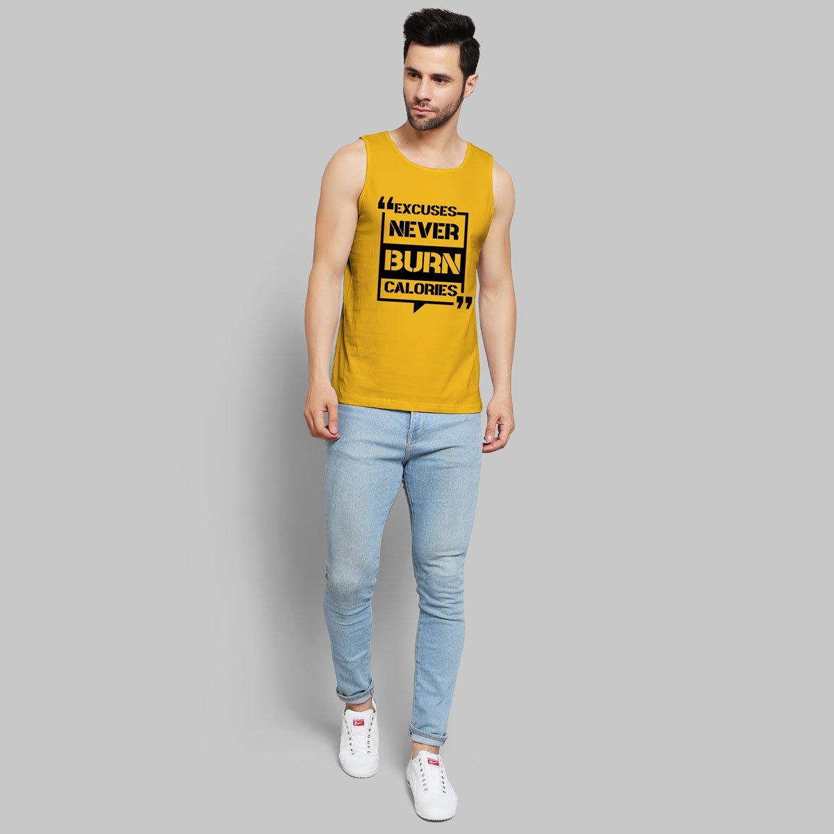 NEVER BURN CALORIES YELLOW SANDO