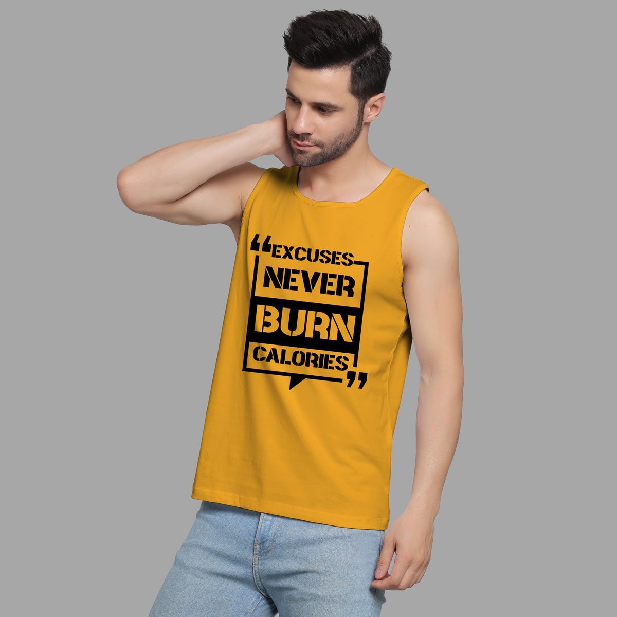 NEVER BURN CALORIES YELLOW SANDO