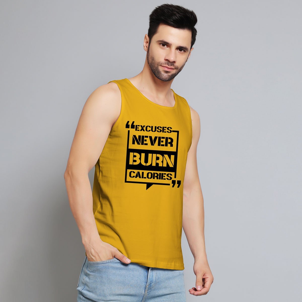 NEVER BURN CALORIES YELLOW SANDO