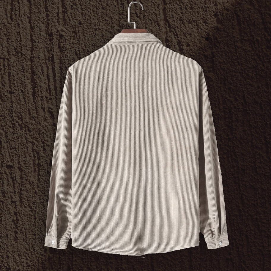 OFF WHITE - FULL SLEEVE CORDUROY SHIRT