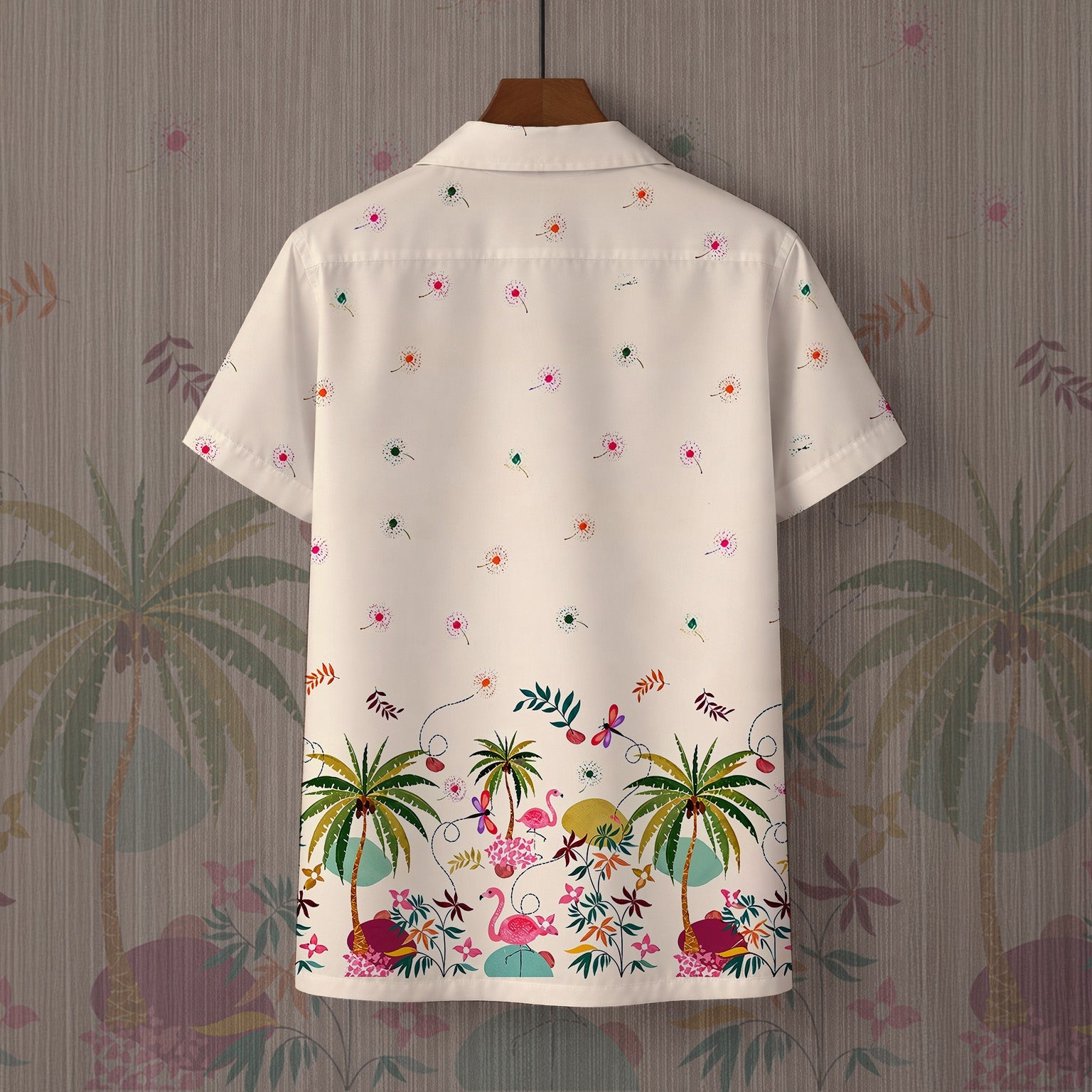 ETHNIC BEACH VIBE PRINTED OVERSIZE SHIRT