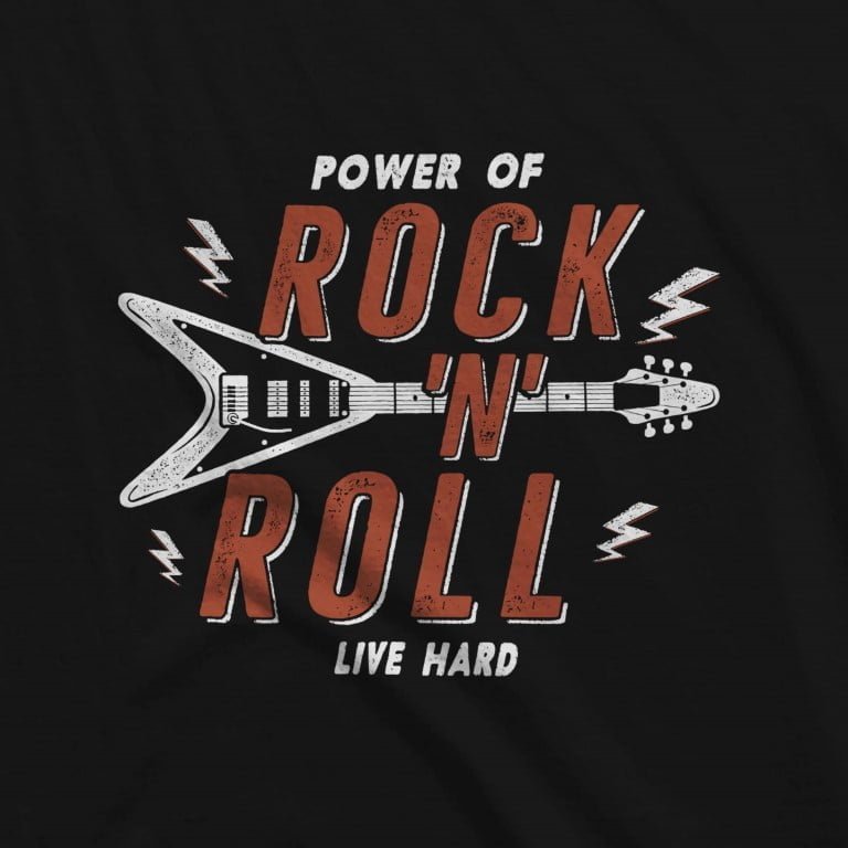 ROCK N ROLL LONGLINE T-SHIRT