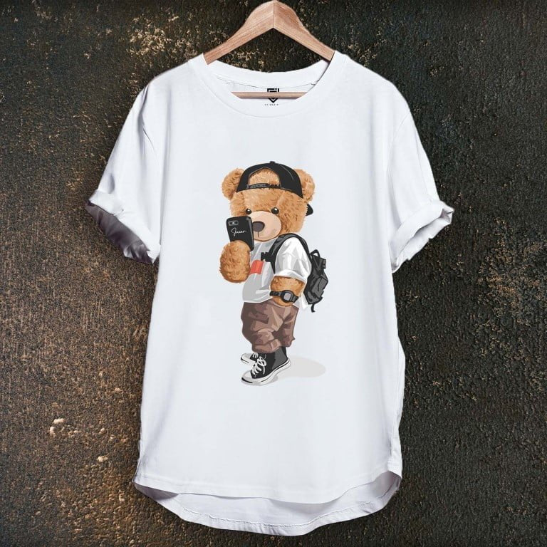 SELFIE LONGLINE T-SHIRT