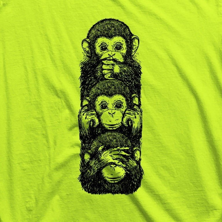 NEON MONKEYS LONGLINE T-SHIRT