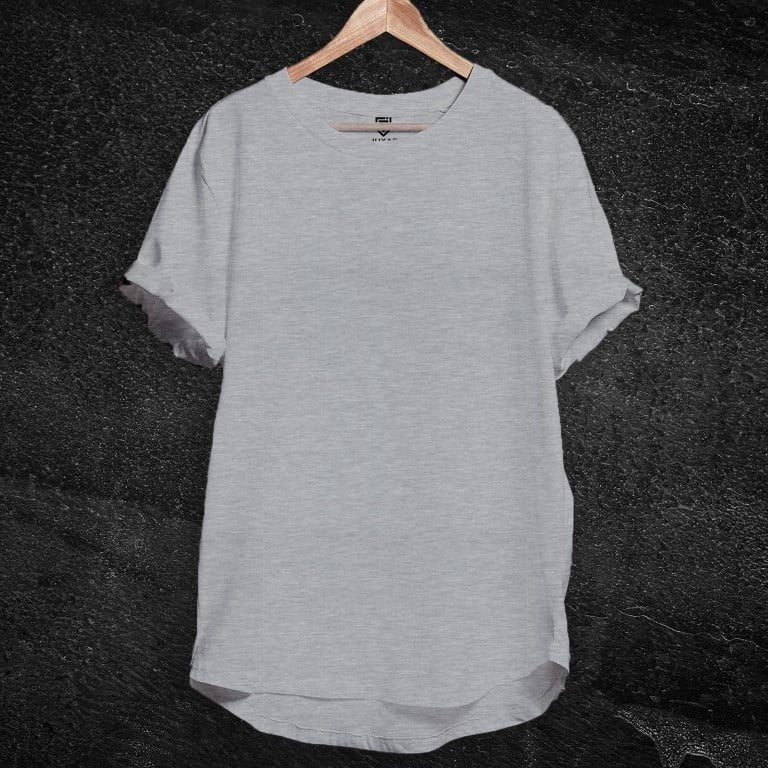 PLAIN JUXAR LONGLINE T-SHIRT