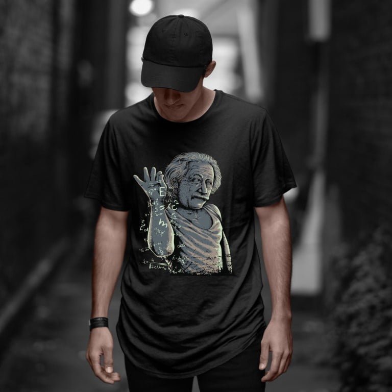EINSTEIN LONGLINE T-SHIRT