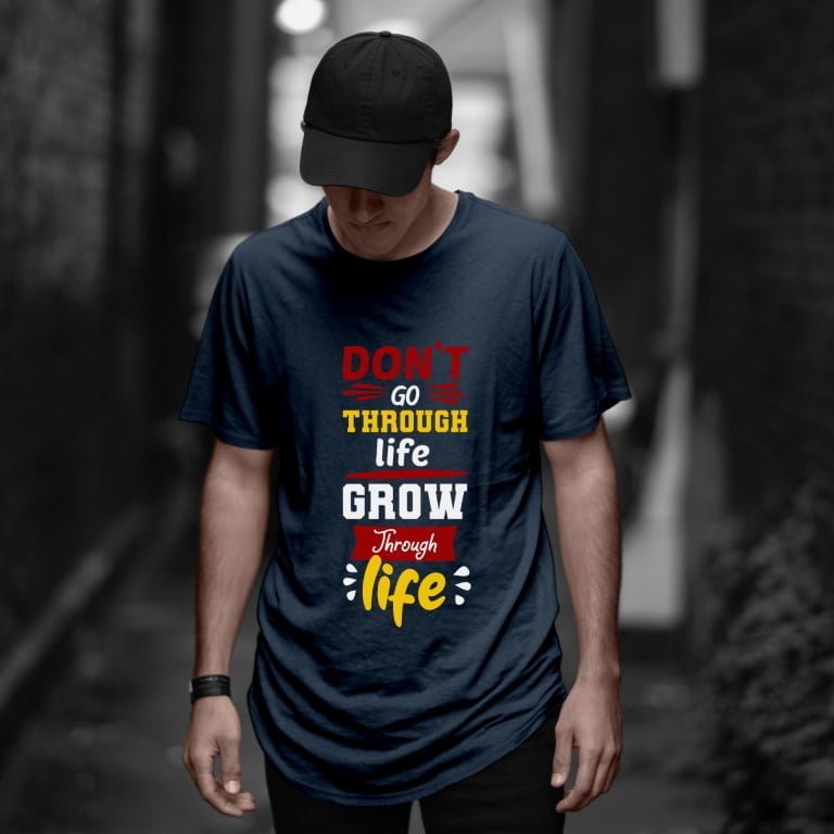 LIFE - LONGLINE T-SHIRT