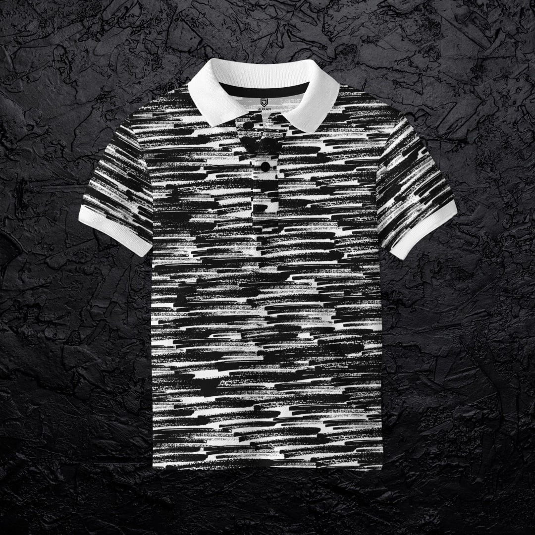 SCRIBBLE POLO T-SHIRT